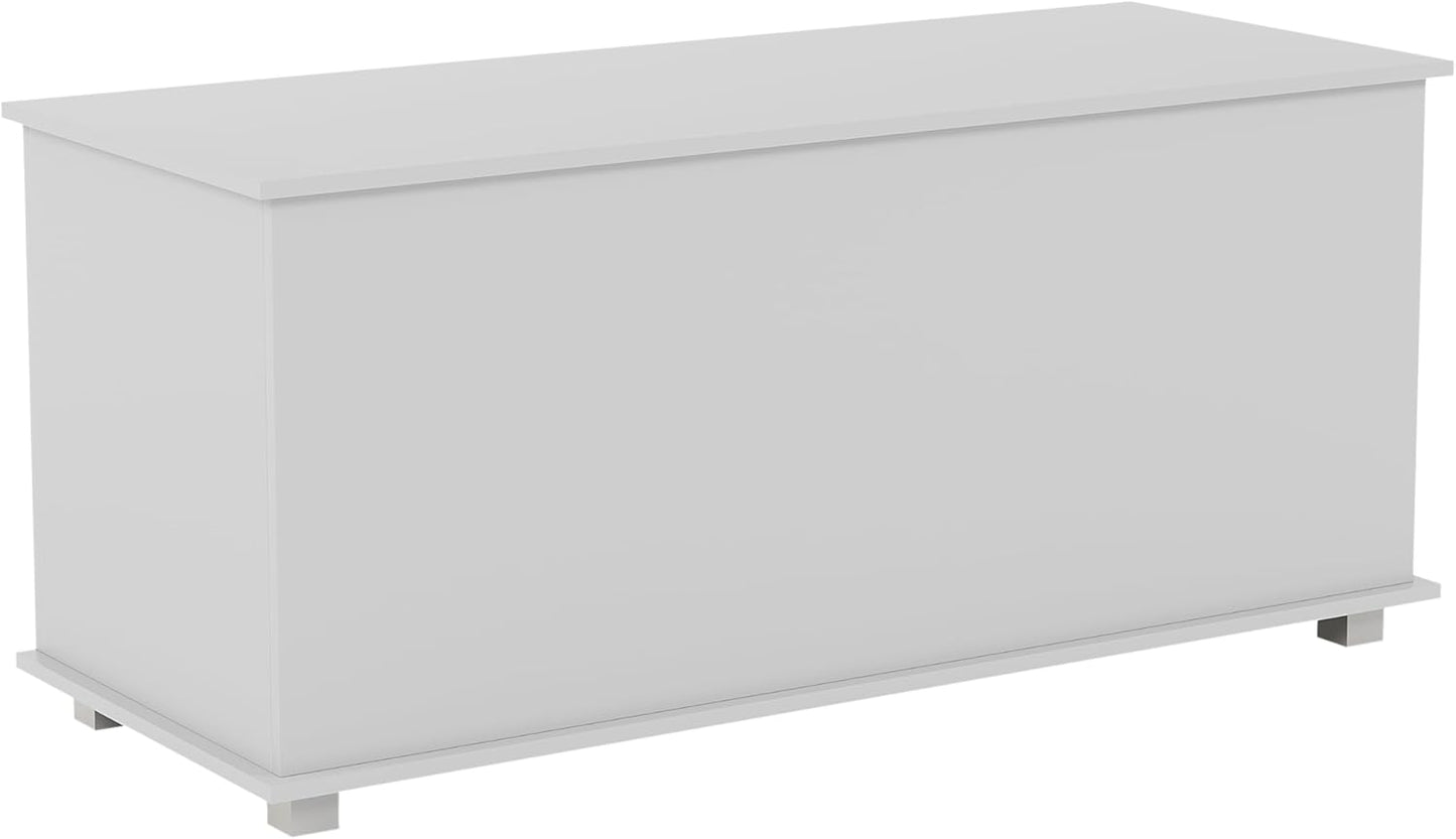 Storage Ottoman, Wooden Chest with Lid, Seat, Stool, Window Bench, Blankets, Bedding