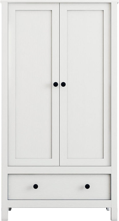 2 Door Wardrobe, Armoire with Drawer for Bedroom