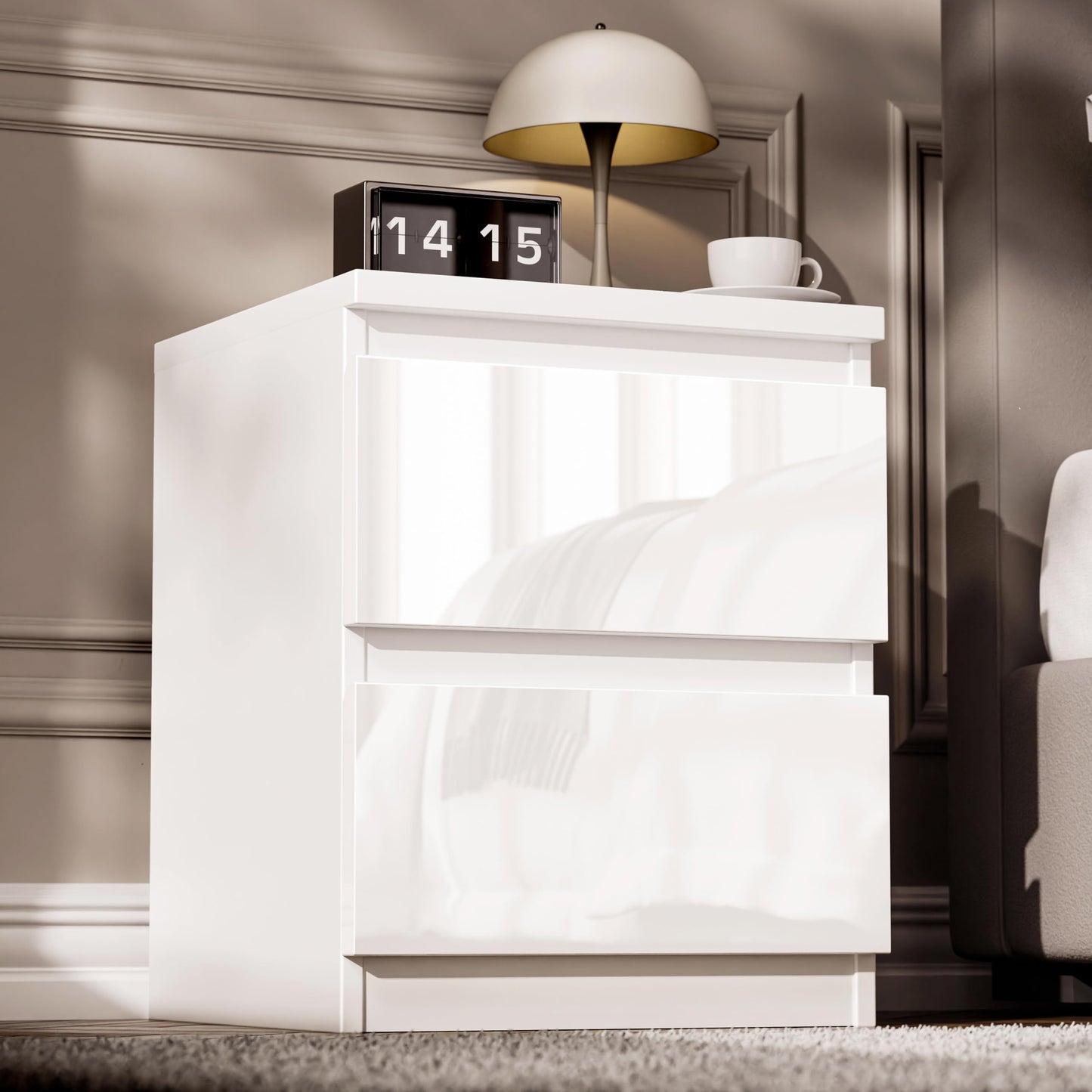 6 Drawer Bedroom Chest of Drawer Bedside Table Cabinet for Bedroom Living room Furniture