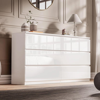 6 Drawer Bedroom Chest of Drawer Bedside Table Cabinet for Bedroom Living room Furniture